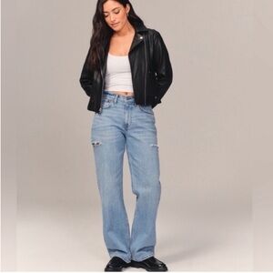 Abercrombie & Fitch Baggy Mid-Rise Jeans 33L